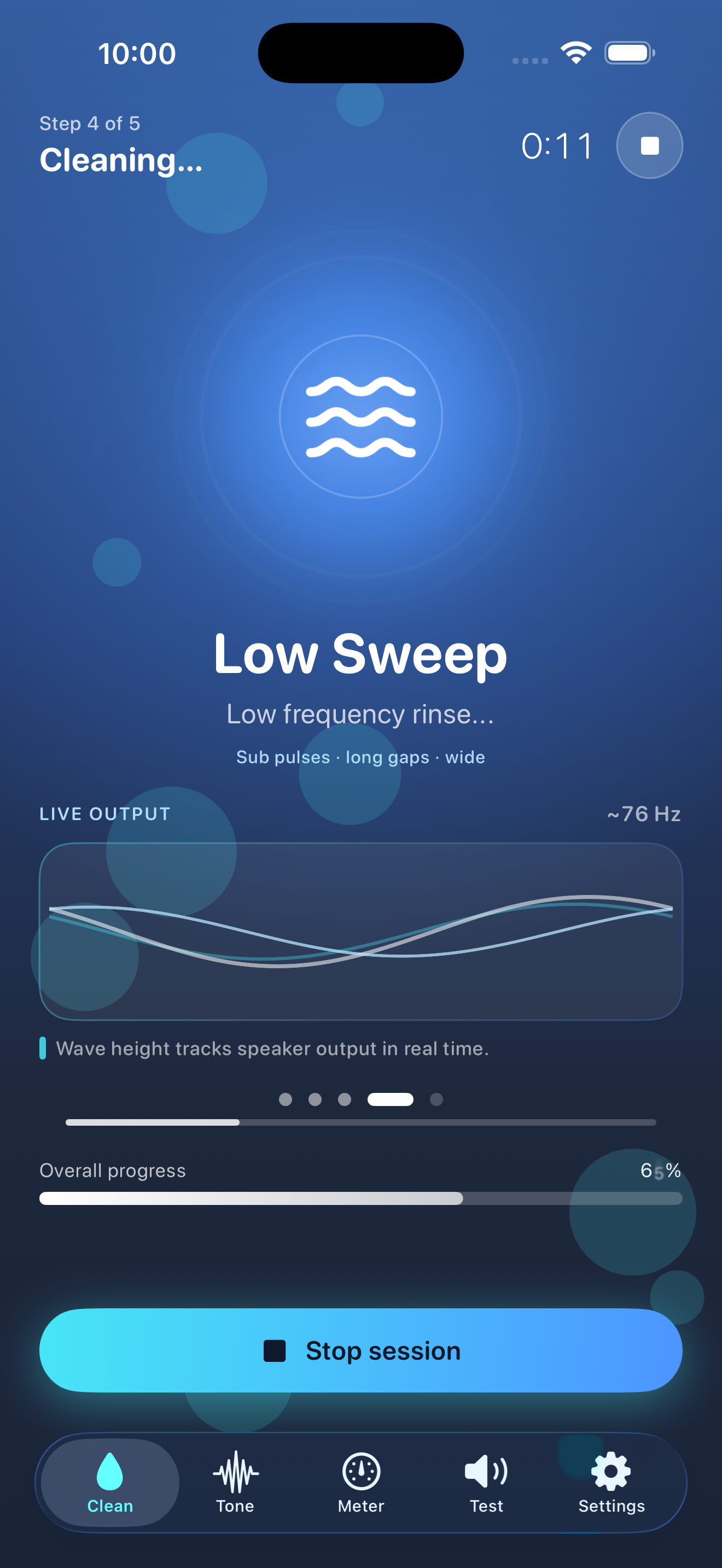 WaveFix low sweep phase
