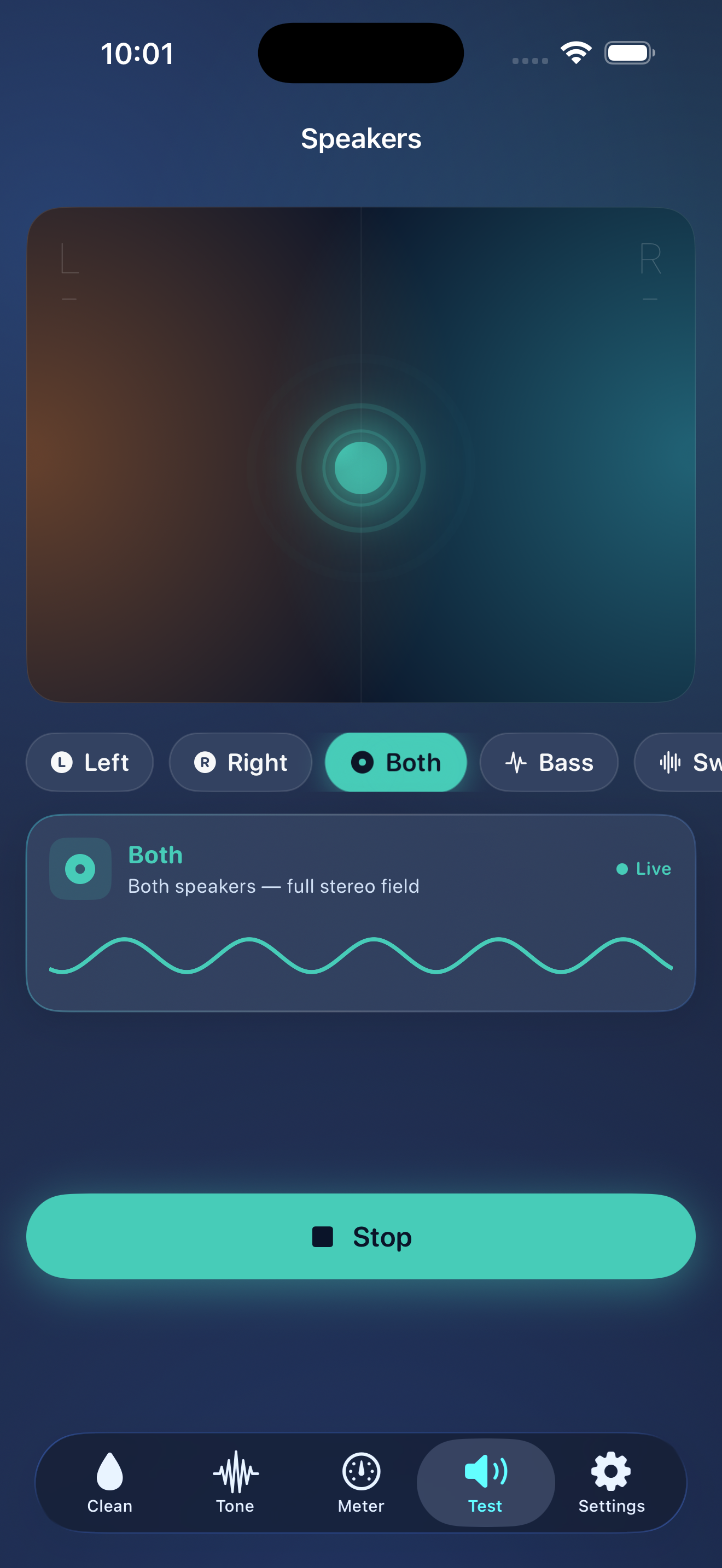 WaveFix speaker test