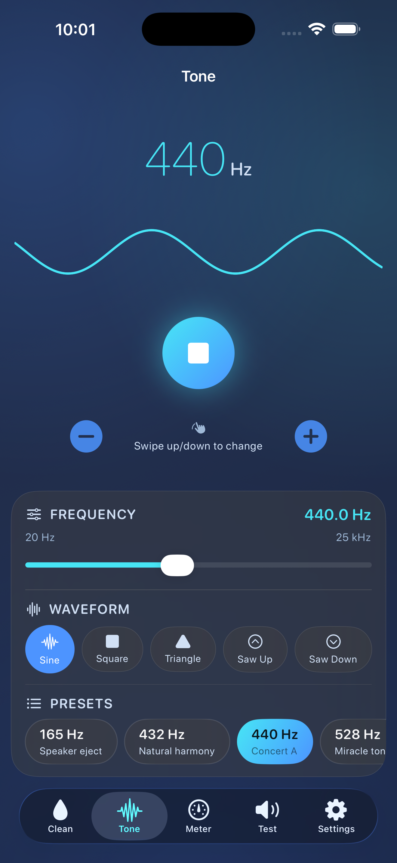 WaveFix tone generator